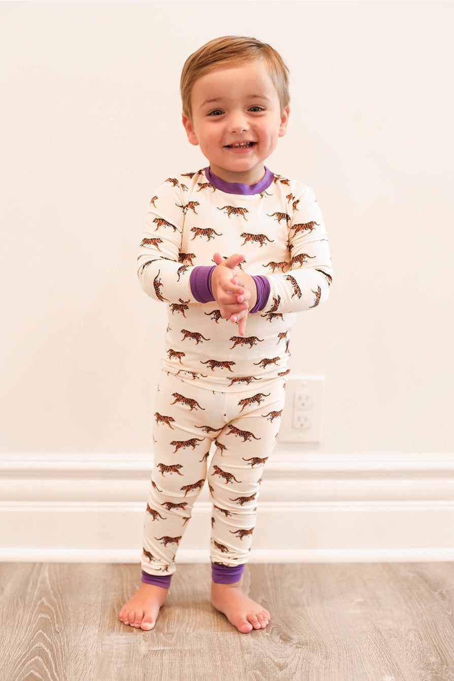 Tiger 2 Piece Bamboo PJ Set