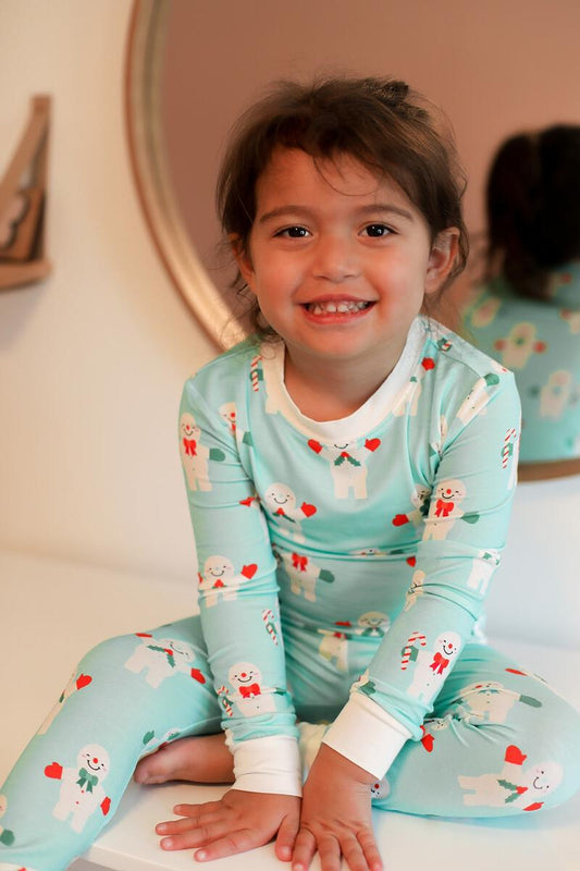 Mr. Snowman 2-piece Bamboo Pj's