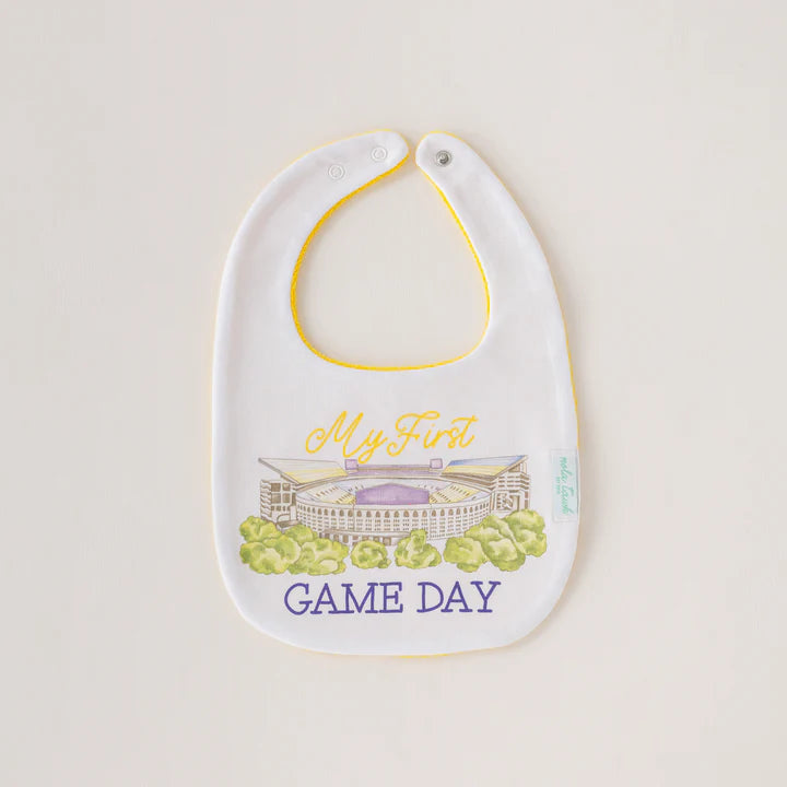 LSU - My First Game Day Organic Cotton Bib