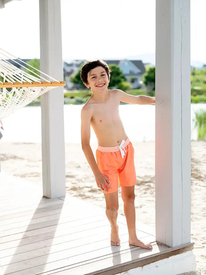 Orange Sherbet Swim Trunks