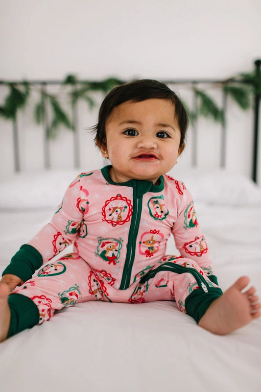 Zippy Bamboo Baby Pajamas In Reindeer