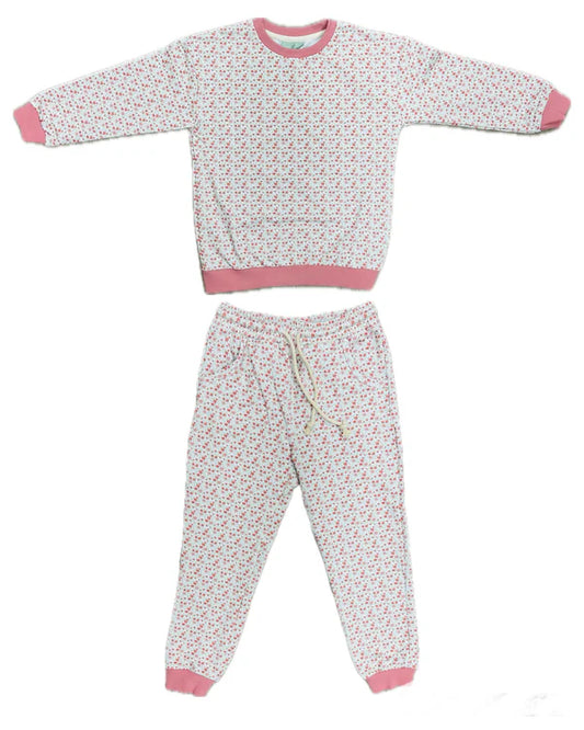 Pink Floral Jogger Set