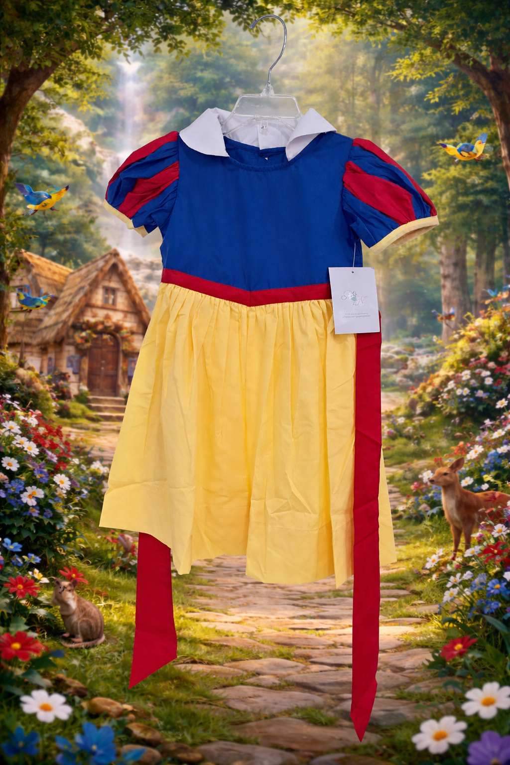 Yellow Snow White Dress