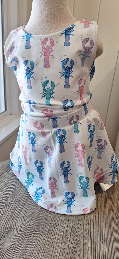 Crawfish athletic skort set