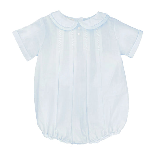 Romper w/feather stitching & hat