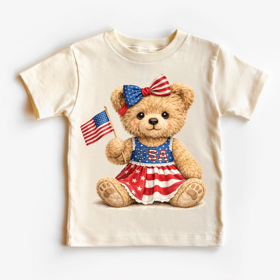 Fourth of July Teddy Bear Tee