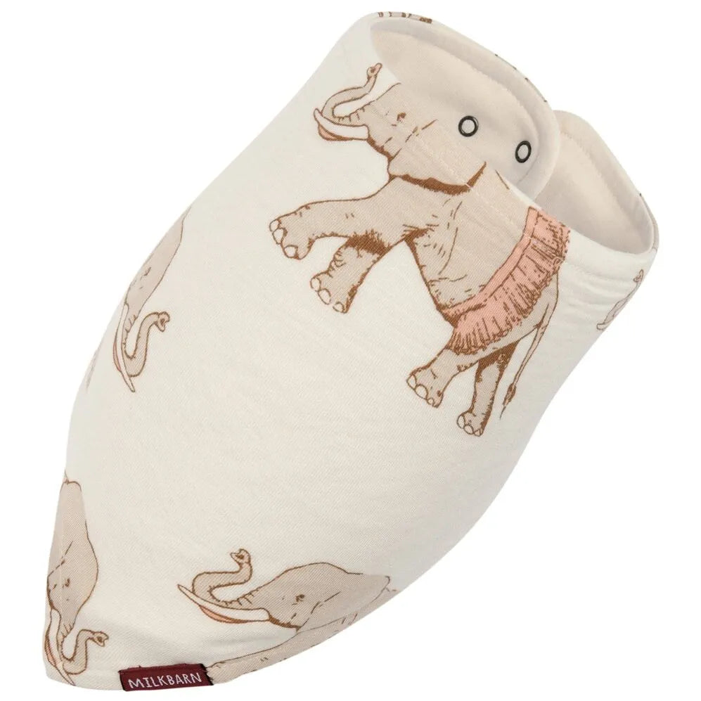 Bamboo Kerchief Bib - Tutu Elephant