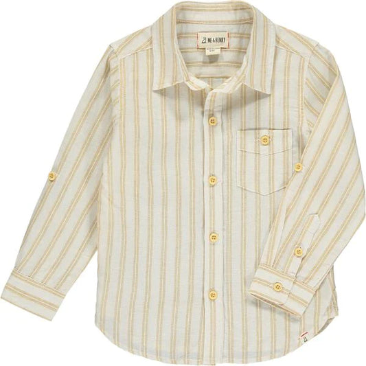 Merchant LS Tan/White Stripe