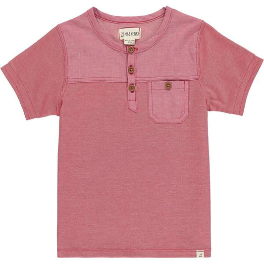 Boardwalk Pique Henley Red