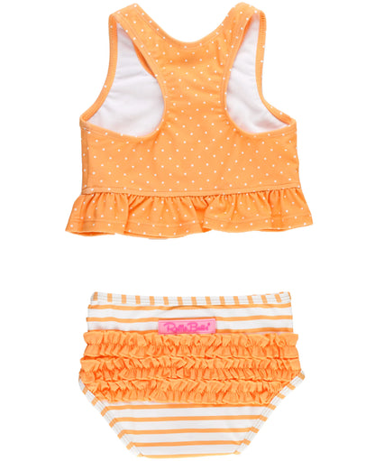 Melon Polka Dot Tankini