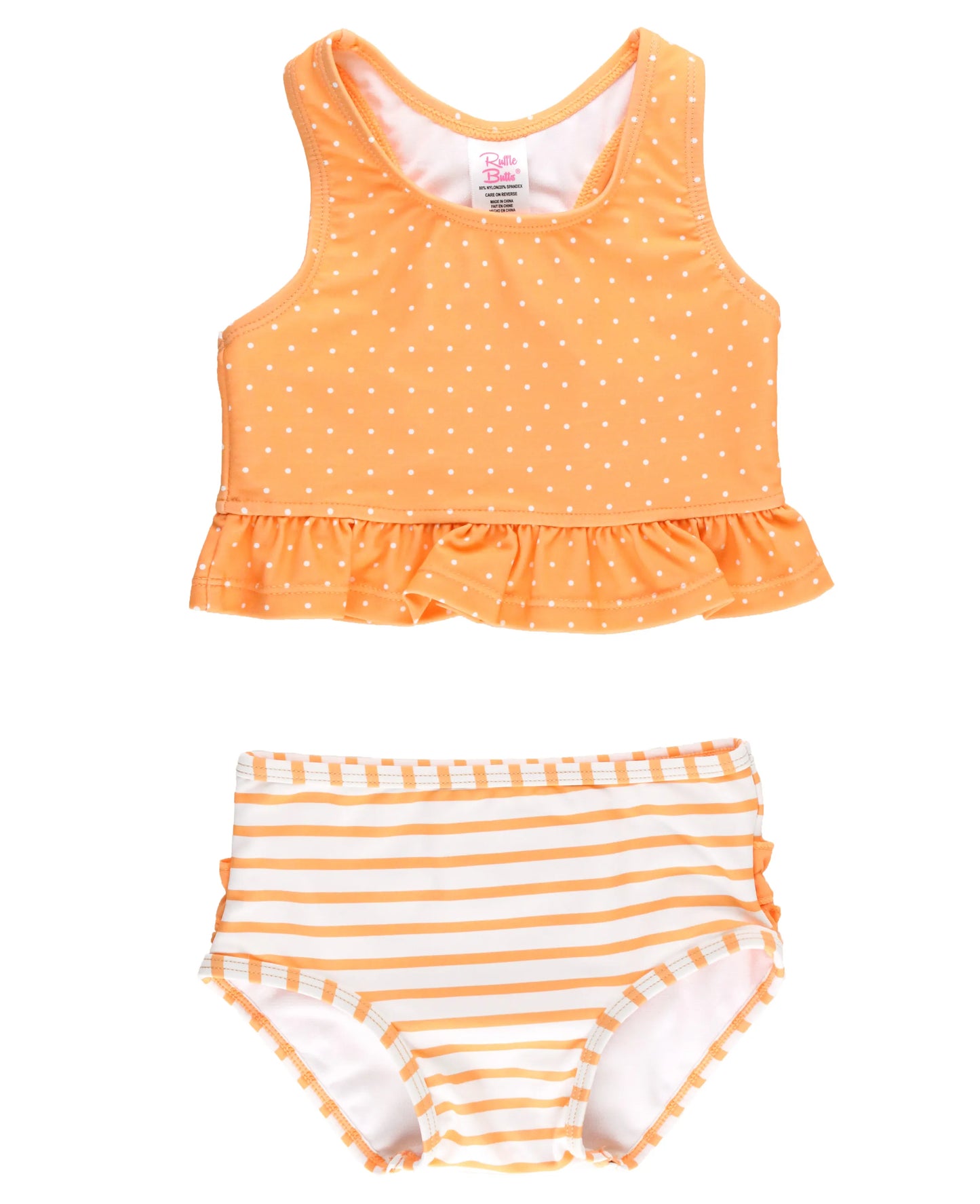 Melon Polka Dot Tankini