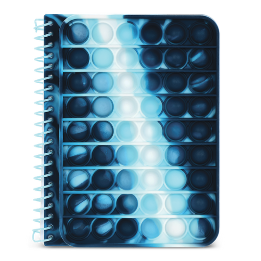 Blue Tie Dye Popper Journal