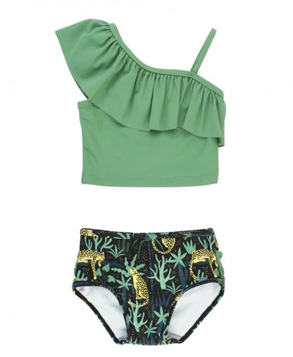 Safari ruffle tankini